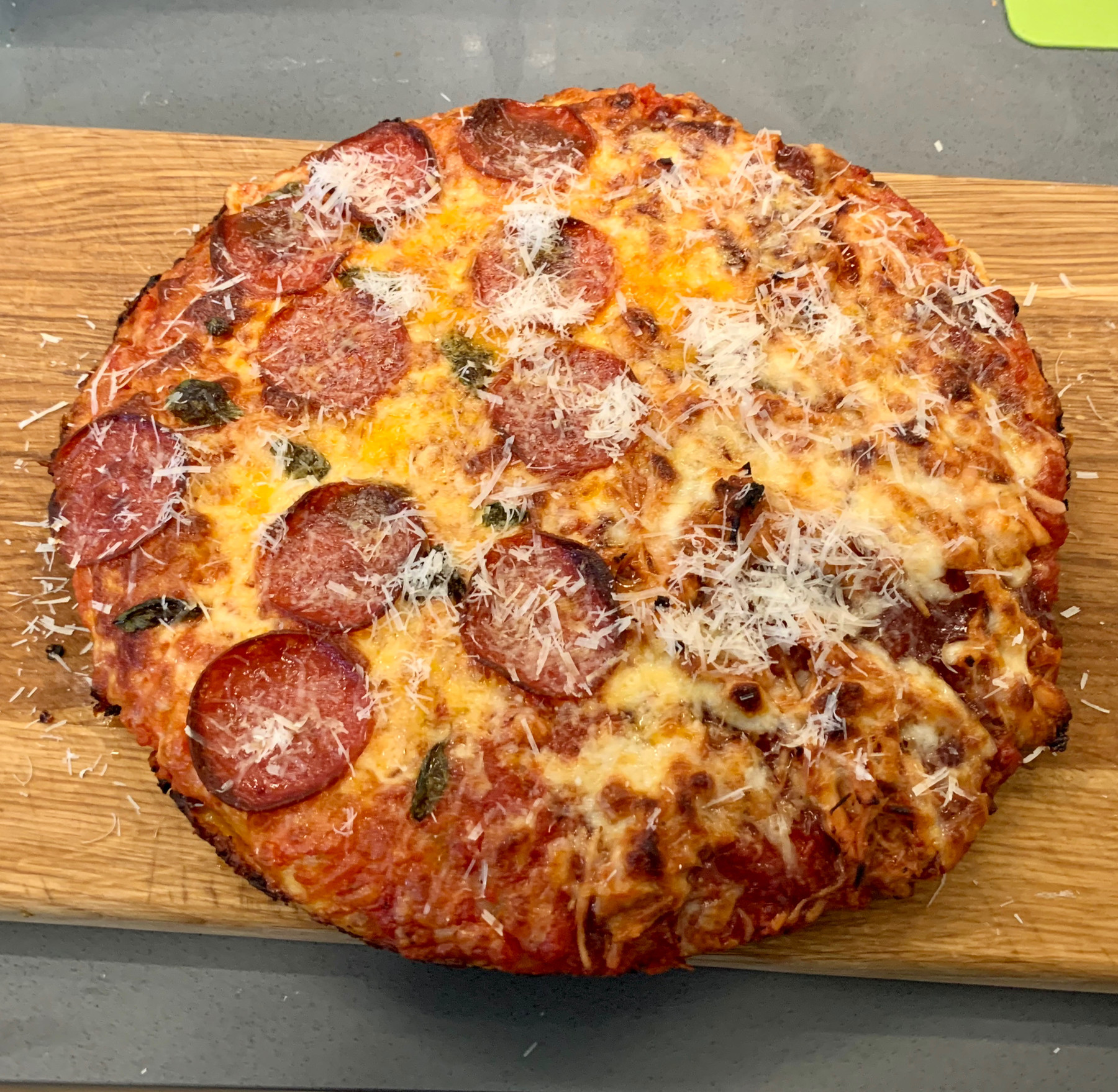 A whole pan pizza